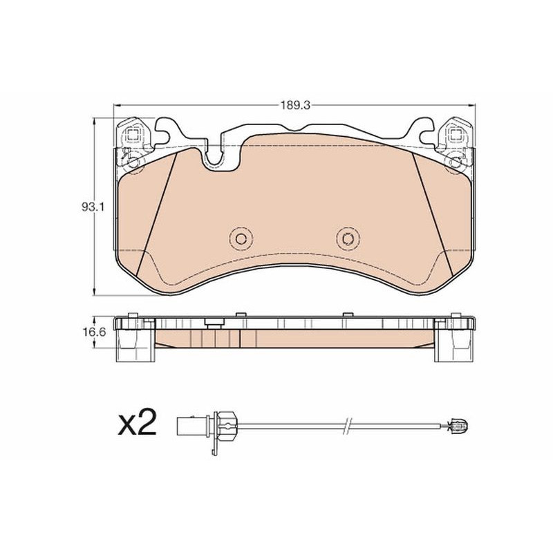 Pastiglie freno asse anteriore - TRW