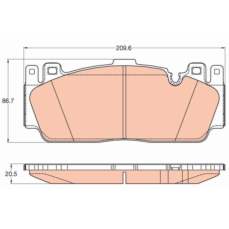 Pastiglie freno asse anteriore - TRW