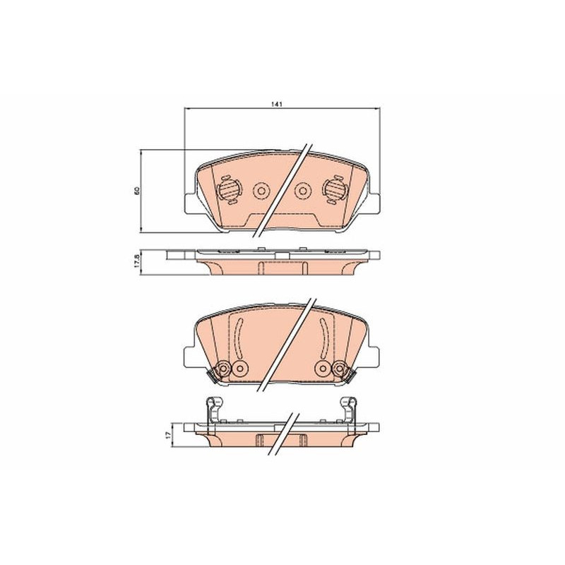 Pastiglie freno asse anteriore - TRW