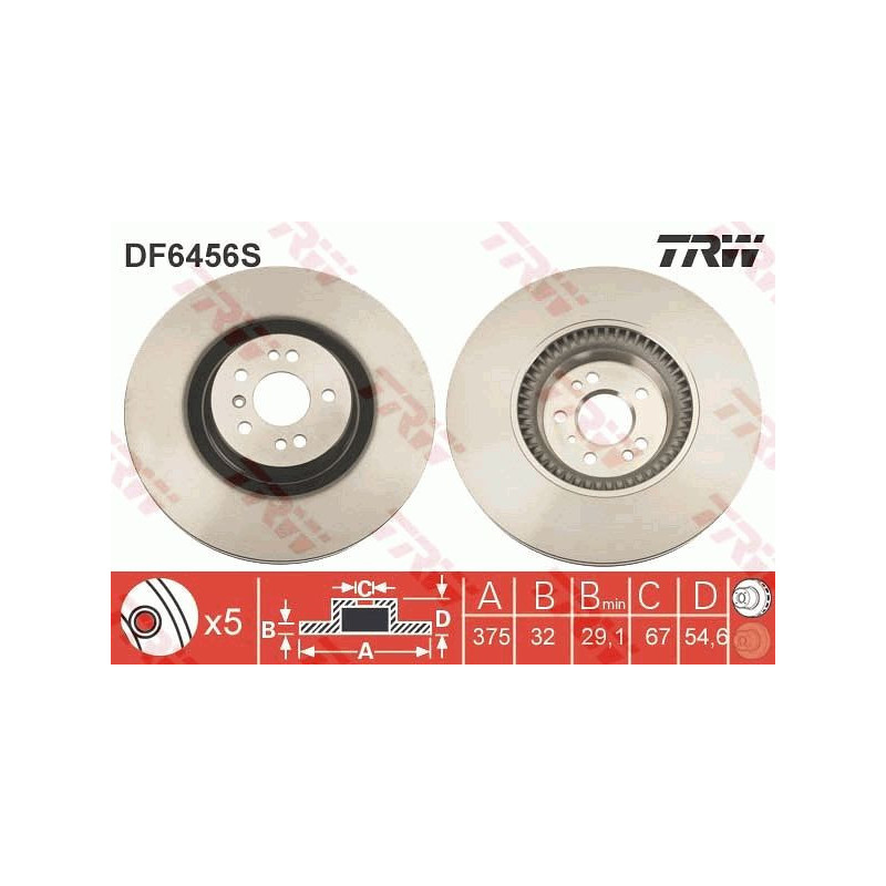 Disco freno asse anteriore - TRW