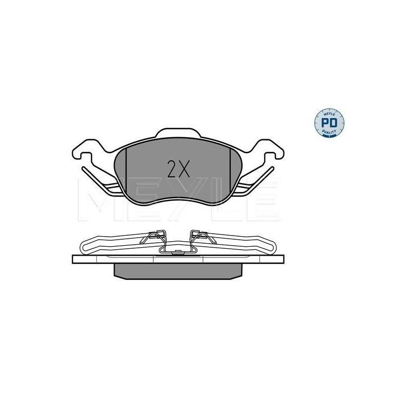 Pastiglie freno asse anteriore - MEYLE