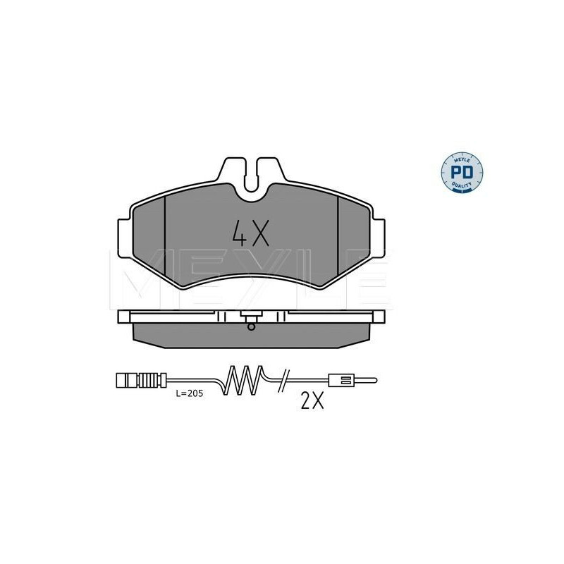 Pastiglie freno asse posteriore - MEYLE