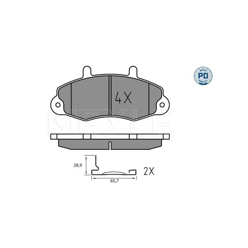 Pastiglie freno asse anteriore - MEYLE