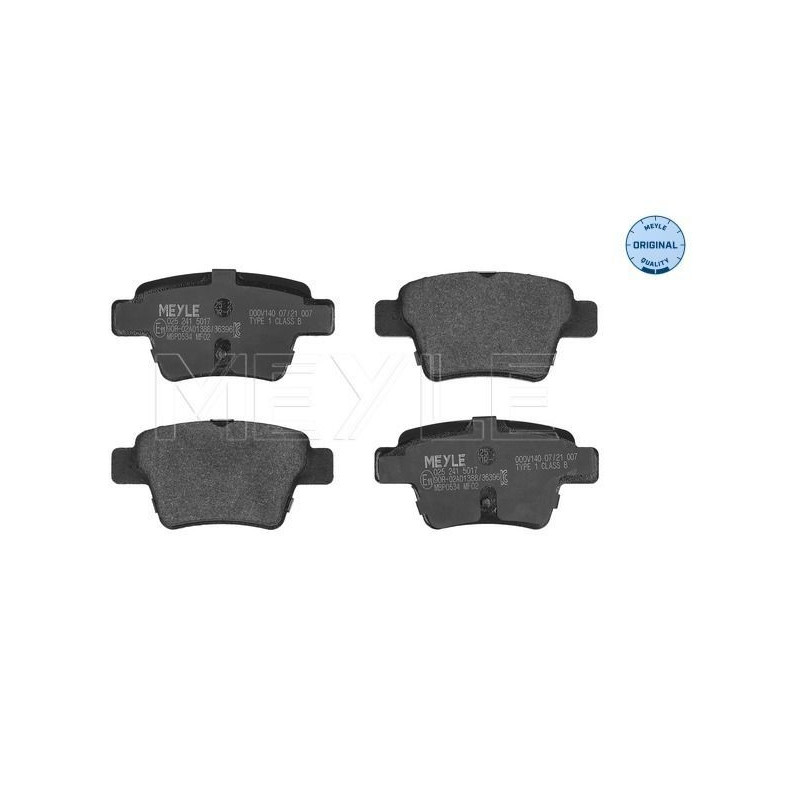 Pastiglie freno asse posteriore - MEYLE