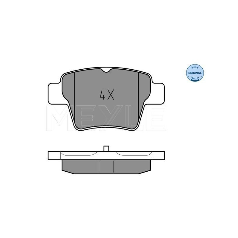 Pastiglie freno asse posteriore - MEYLE