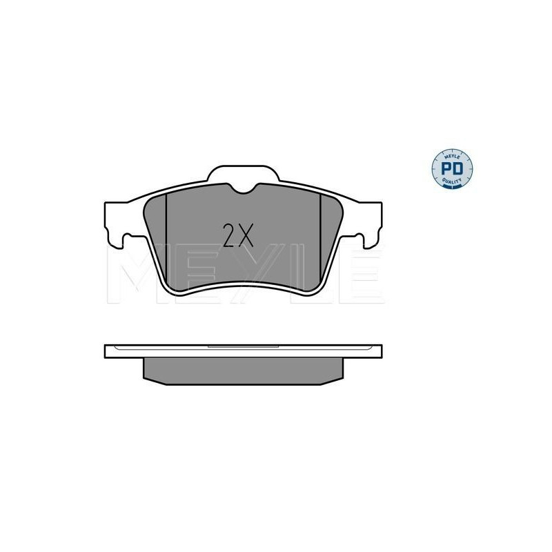 Pastiglie freno asse posteriore - MEYLE