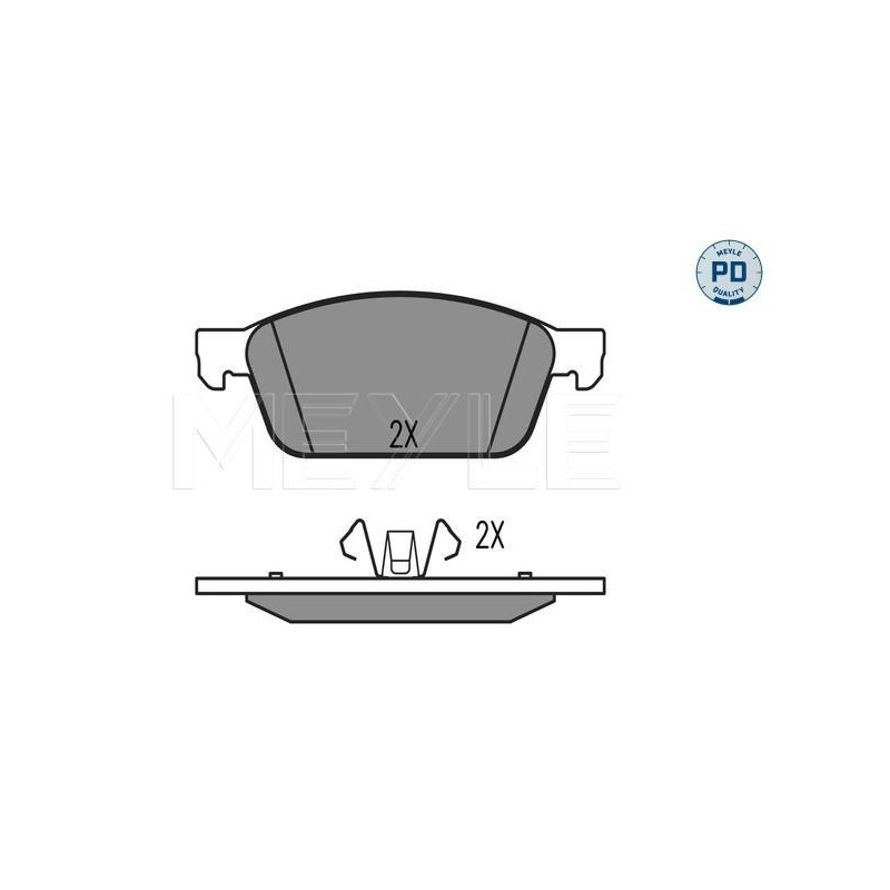 Pastiglie freno asse anteriore - MEYLE