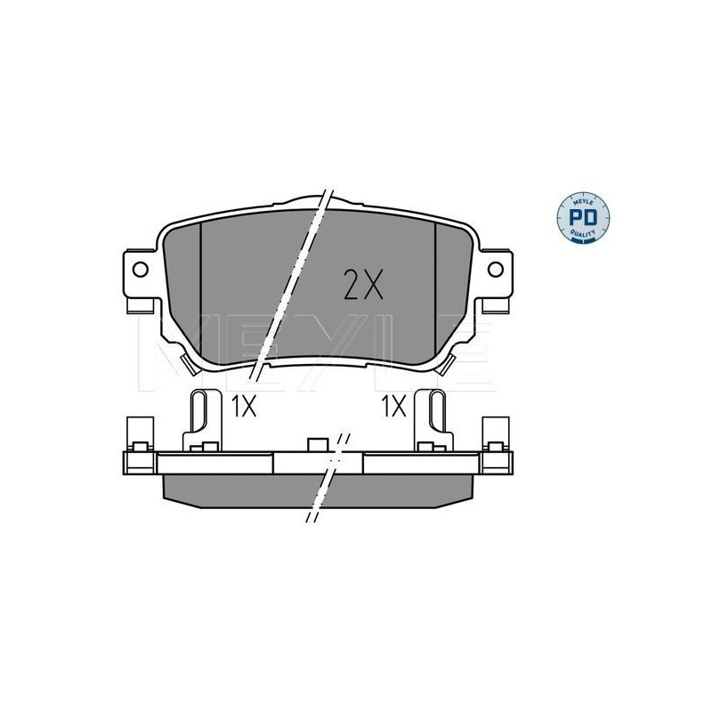 Pastiglie freno asse posteriore - MEYLE