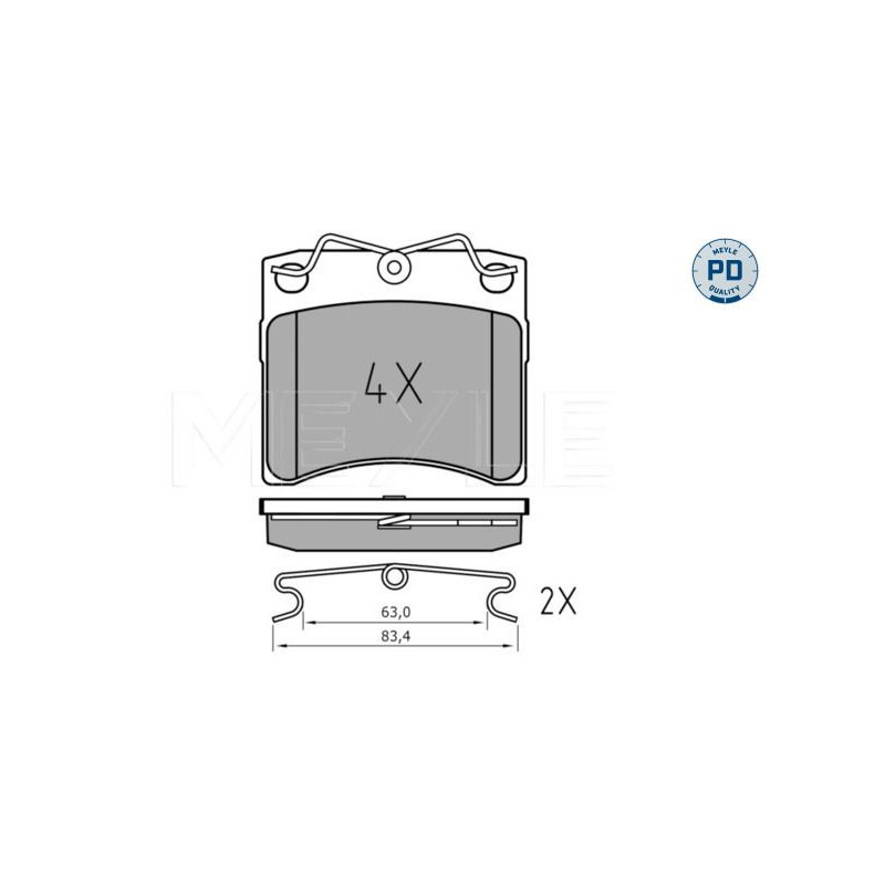 Pastiglie freno asse anteriore - MEYLE