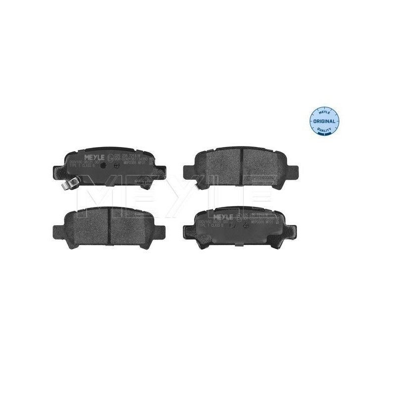 Pastiglie freno asse posteriore - MEYLE