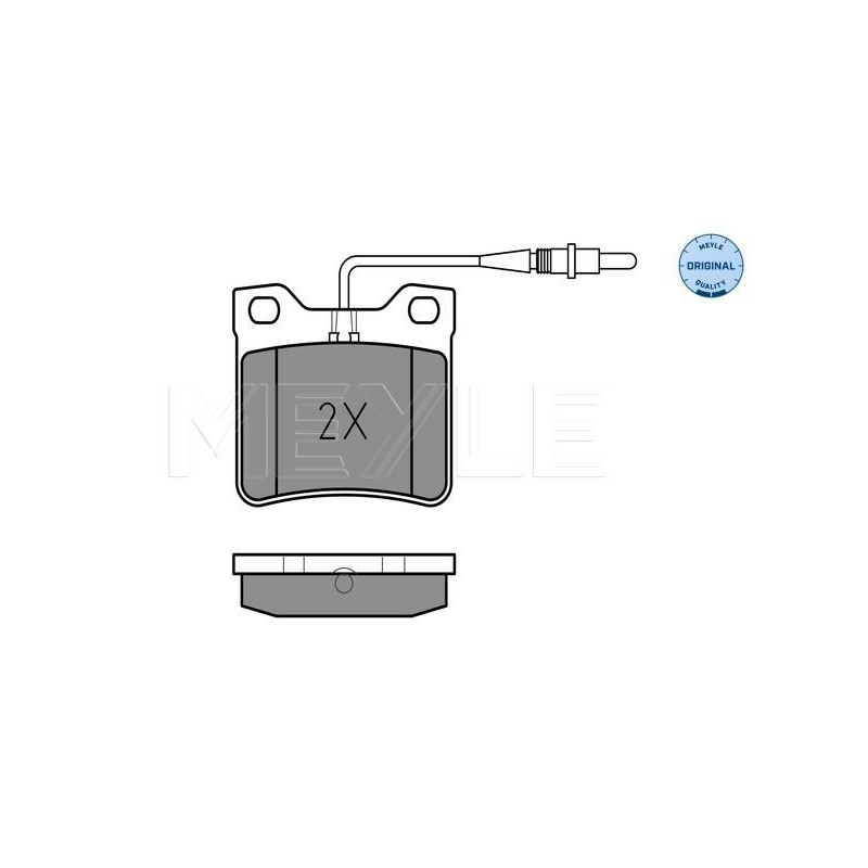 Pastiglie freno asse posteriore - MEYLE