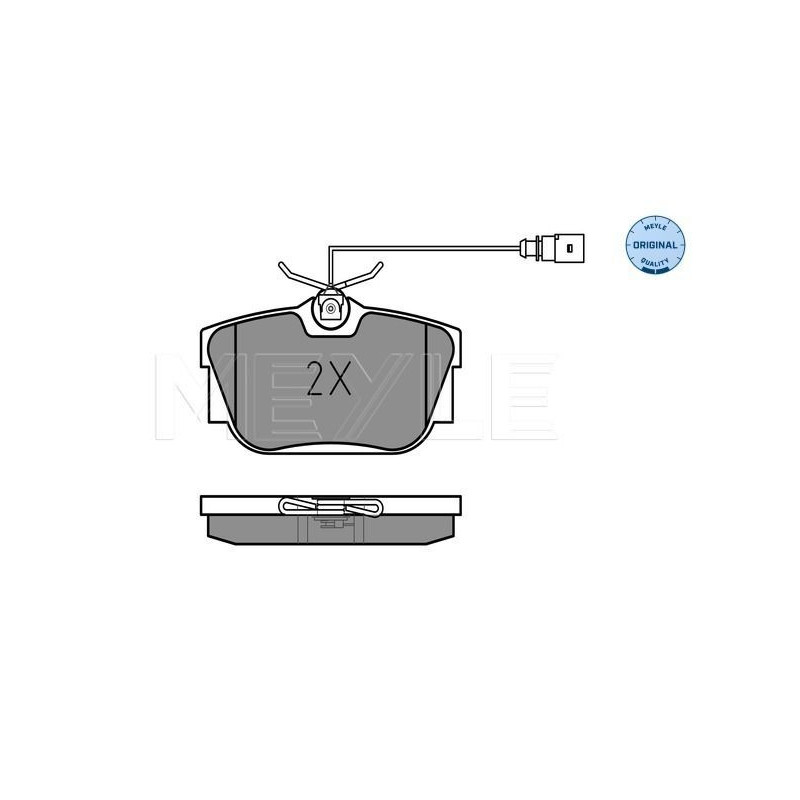 Pastiglie freno asse posteriore - MEYLE