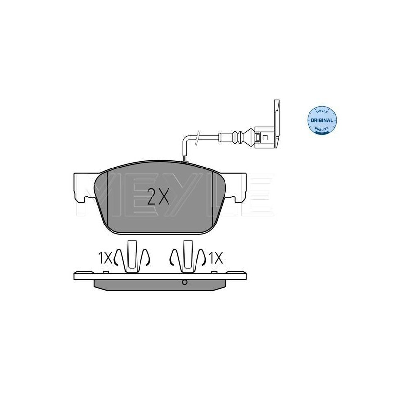 Pastiglie freno asse anteriore - MEYLE