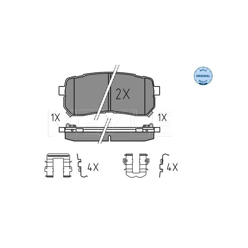 Pastiglie freno asse posteriore - MEYLE