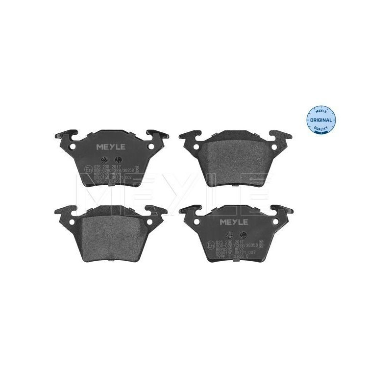 Pastiglie freno asse posteriore - MEYLE