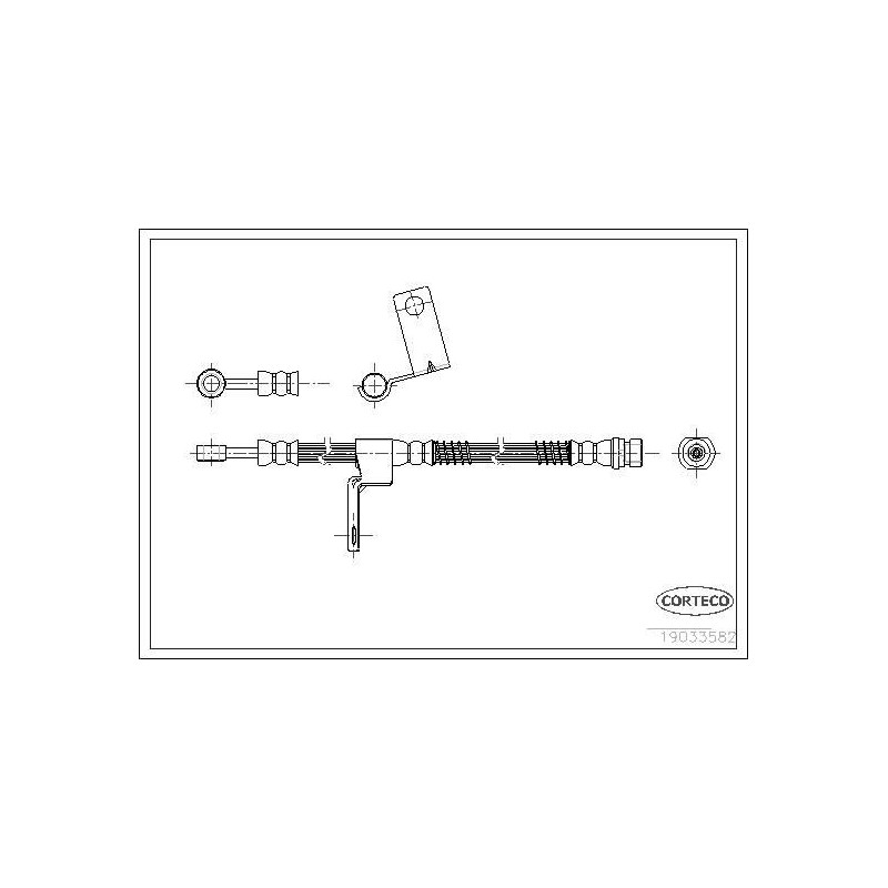 Flessibile freno asse anteriore - CORTECO