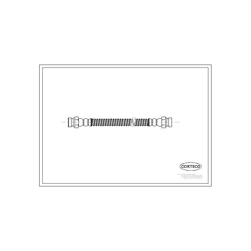 Flessibile freno asse anteriore - CORTECO