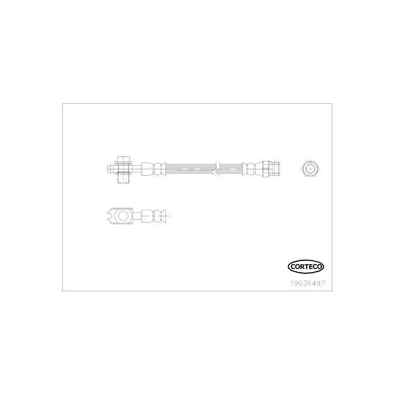 Flessibile freno asse anteriore - CORTECO