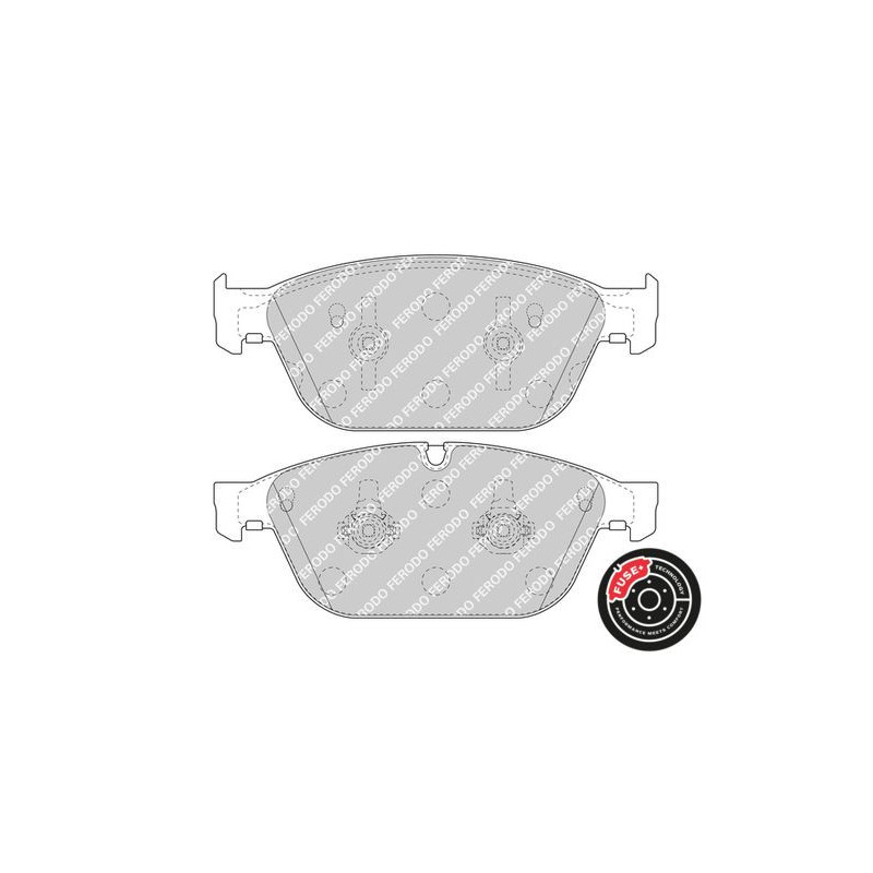 Pastiglie freno asse anteriore - FERODO