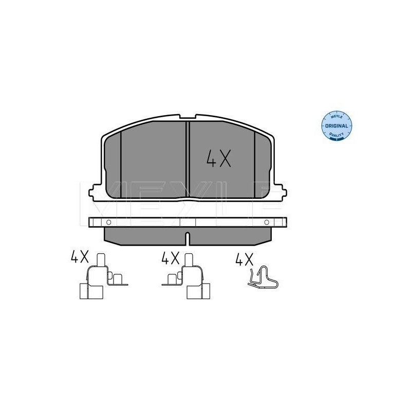 Pastiglie freno asse anteriore - MEYLE