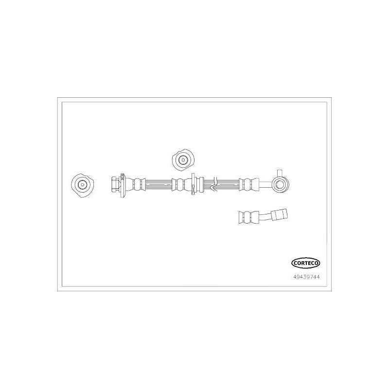 Flessibile freno asse anteriore - CORTECO