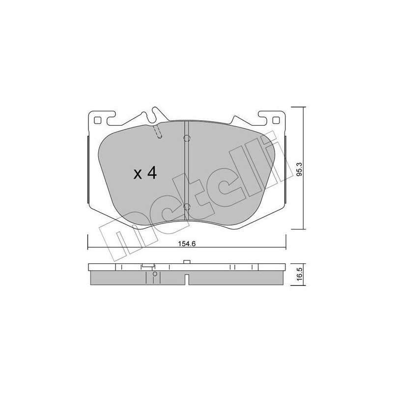 Pastiglie freno asse anteriore - METELLI