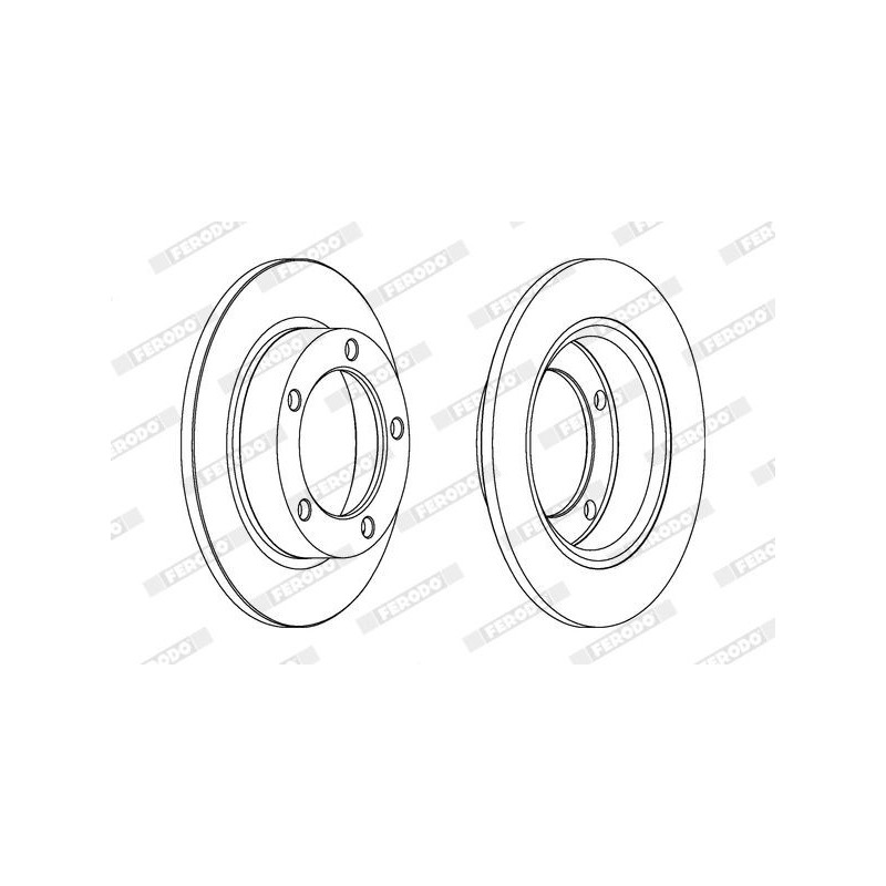 Disco freno asse anteriore - FERODO