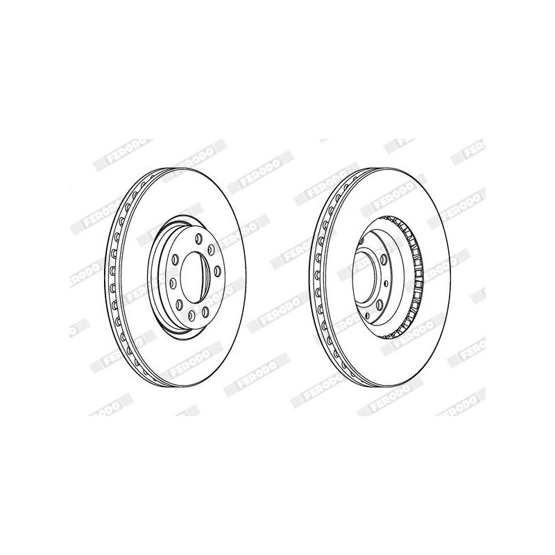 Disco freno asse posteriore - FERODO