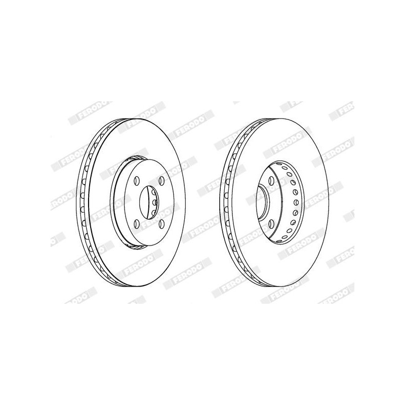 Disco freno asse posteriore - FERODO