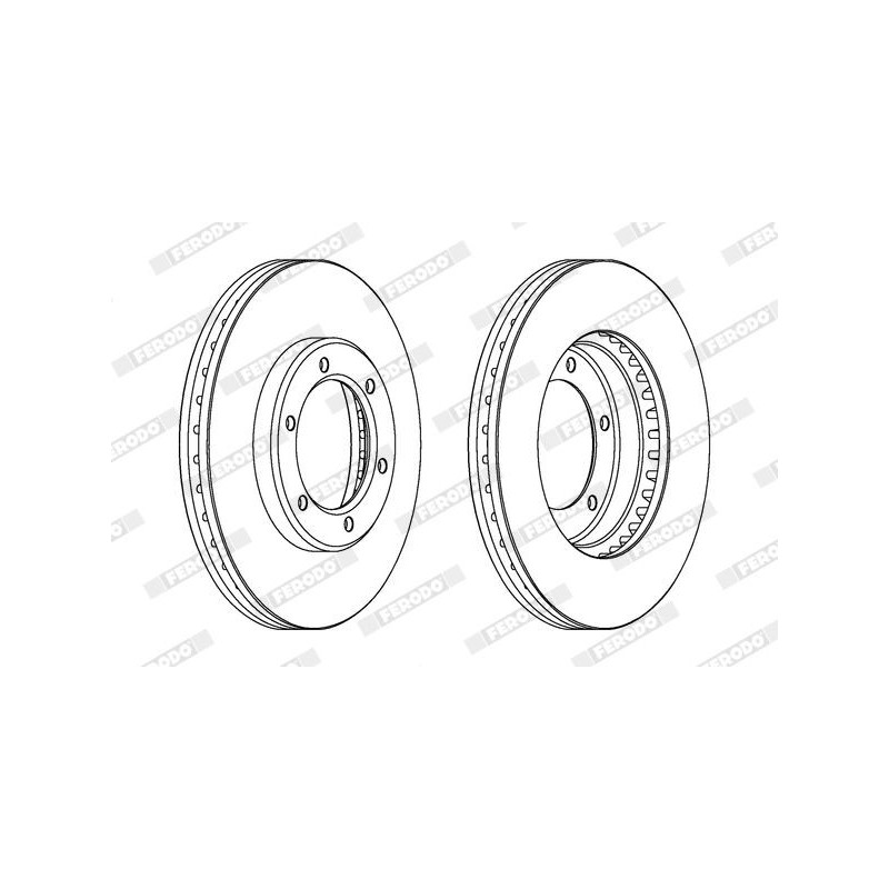 Disco freno asse anteriore - FERODO