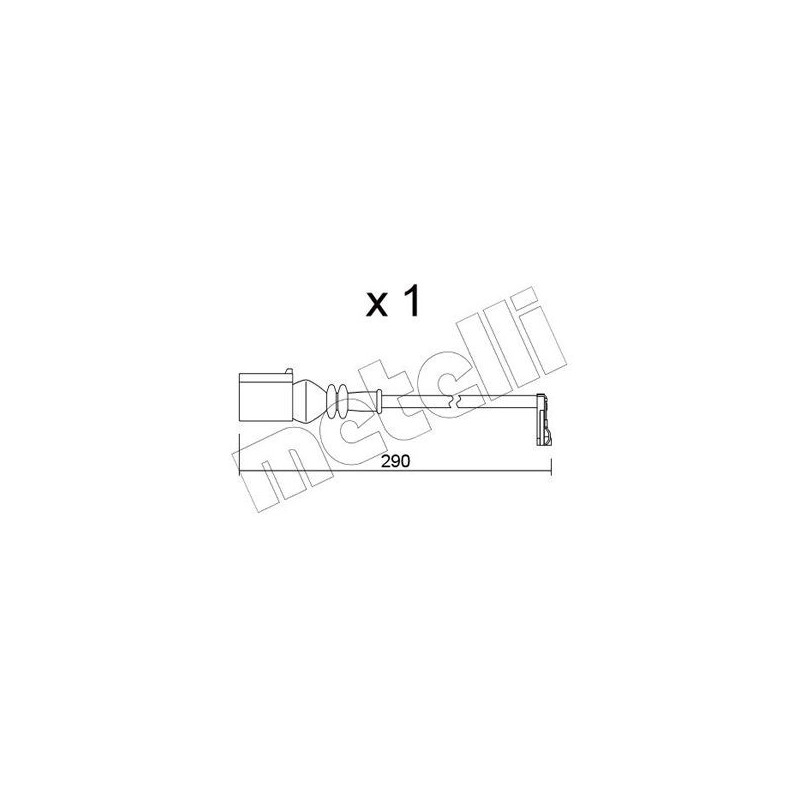 Indicatore usura freno asse posteriore - METELLI