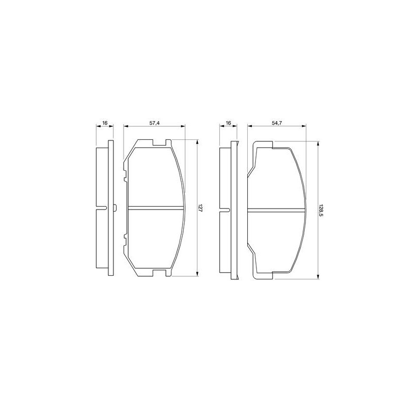 Pastiglie freno asse posteriore - BOSCH
