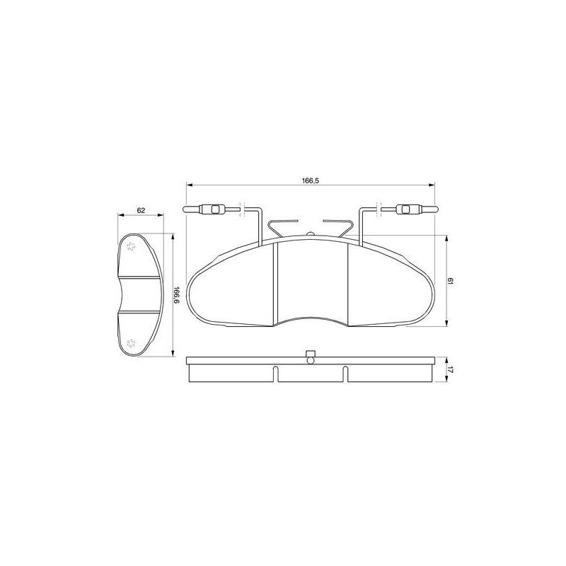 Pastiglie freno asse anteriore - BOSCH