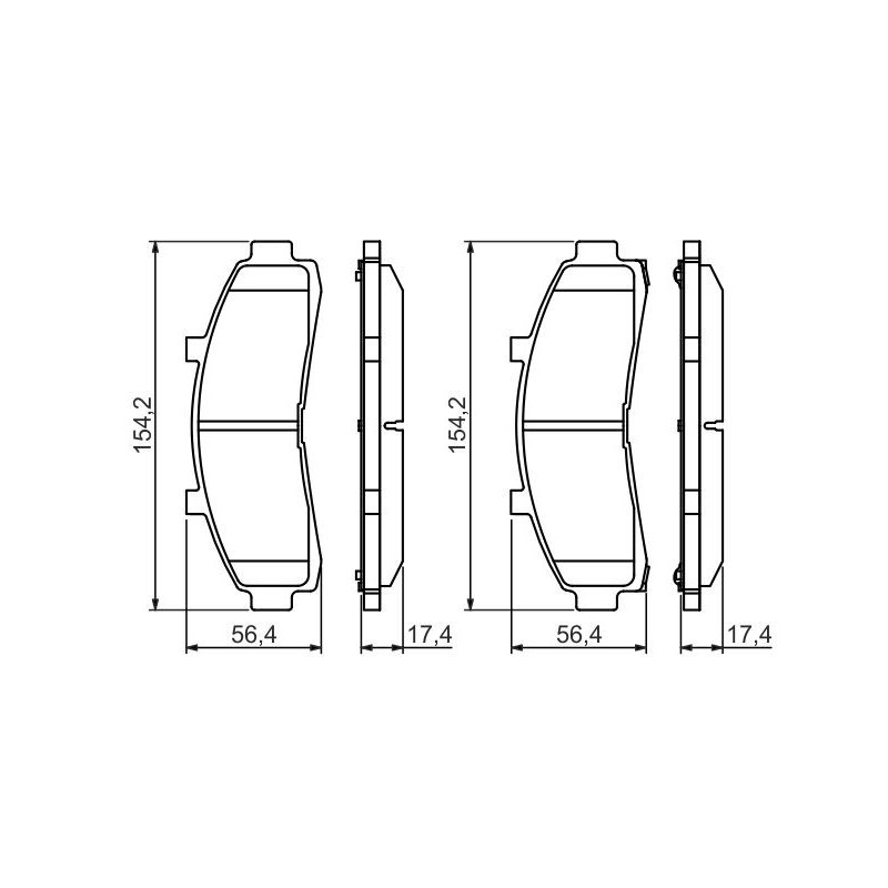 Pastiglie freno asse anteriore - BOSCH