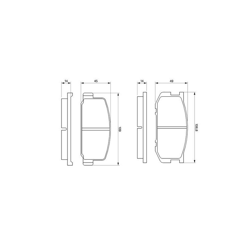 Pastiglie freno asse anteriore - BOSCH