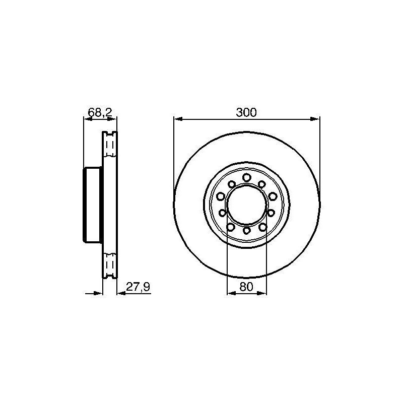 Disco freno asse posteriore - BOSCH