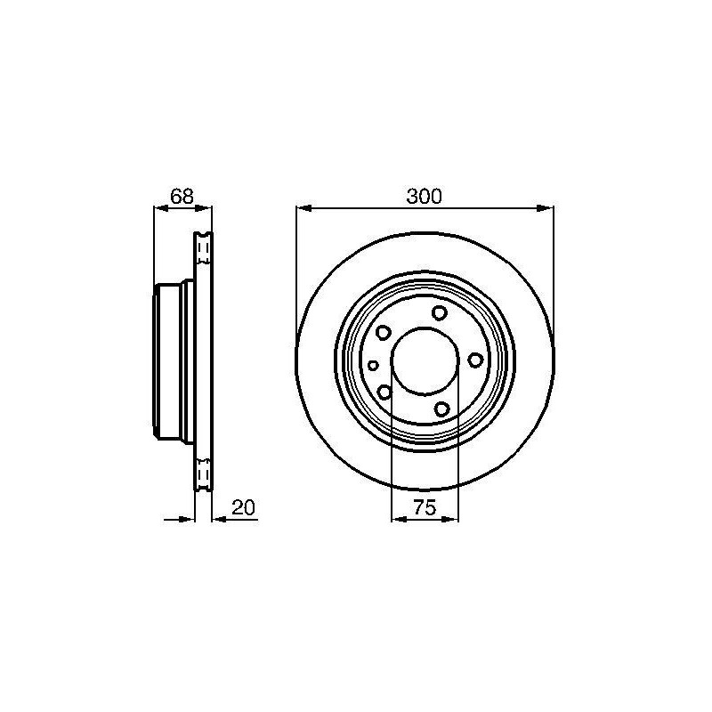 Disco freno asse posteriore - BOSCH