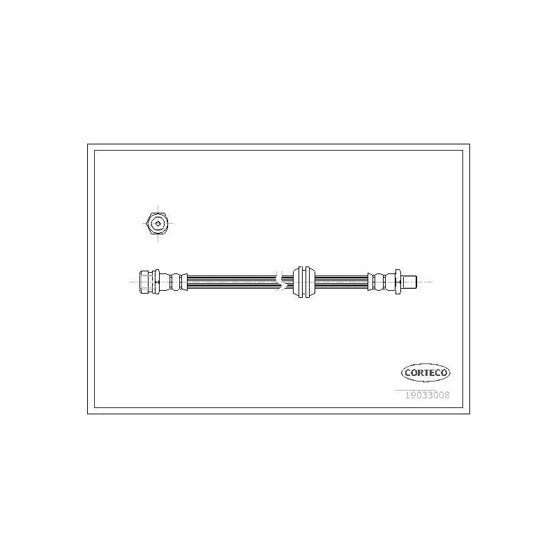 Flessibile freno asse anteriore - CORTECO