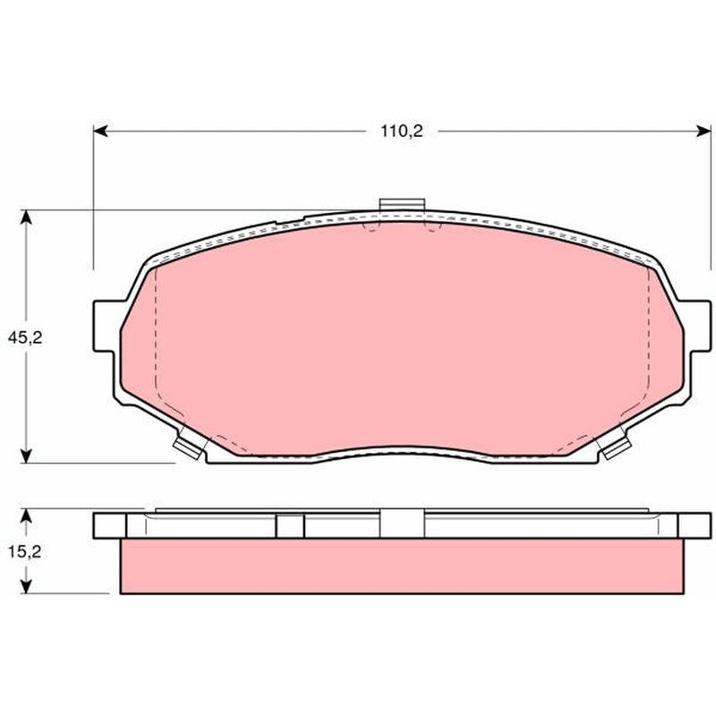 Pastiglie freno asse anteriore - TRW