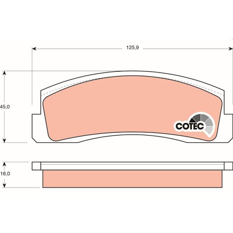 Pastiglie freno asse anteriore - TRW