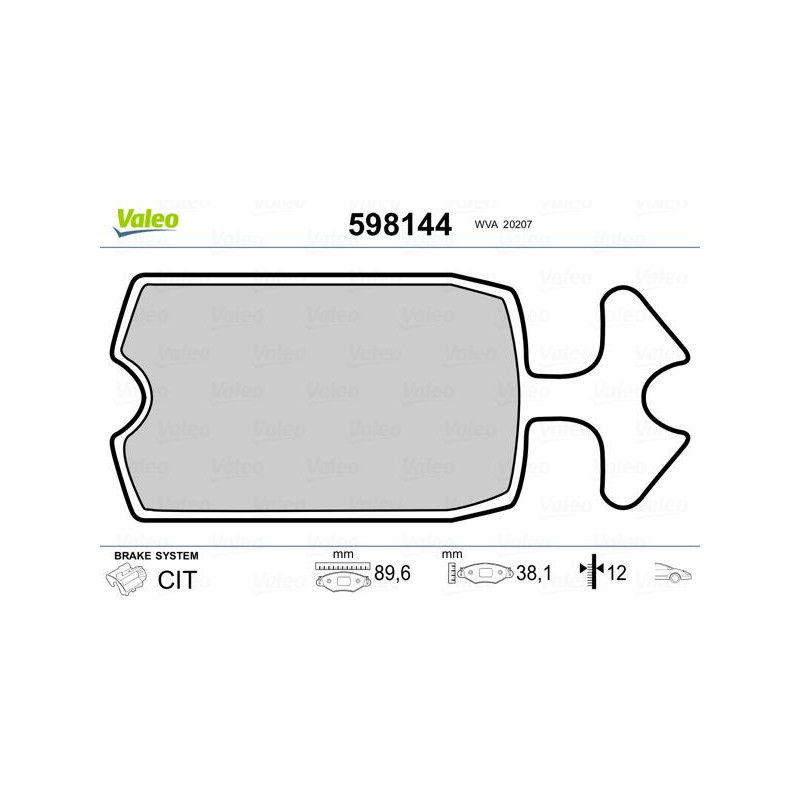 Pastiglie freno asse posteriore - VALEO