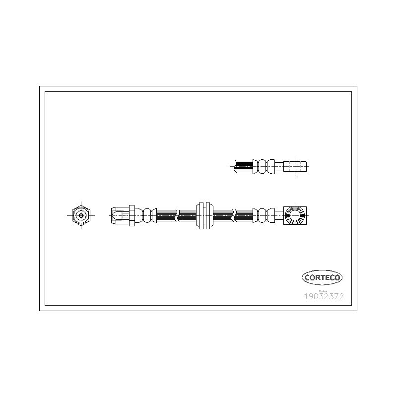 Flessibile freno asse anteriore - CORTECO