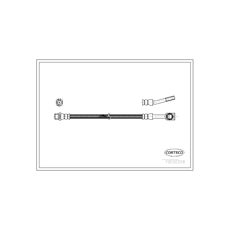 Flessibile freno asse anteriore - CORTECO