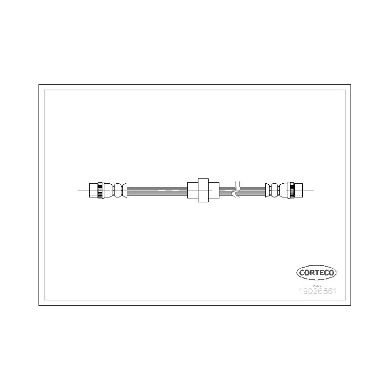 Flessibile freno asse anteriore - CORTECO
