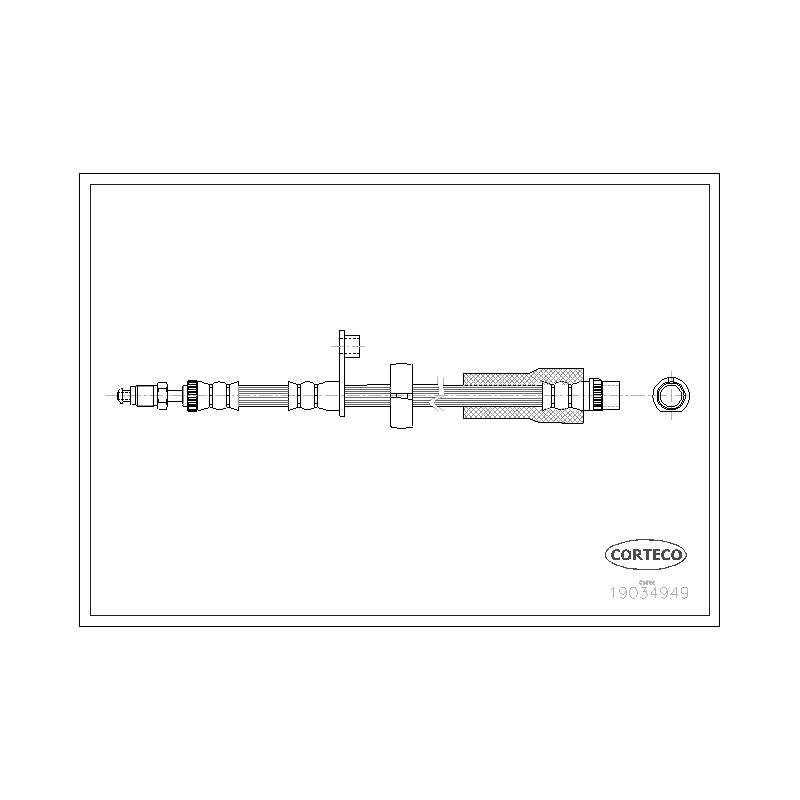 Flessibile freno asse anteriore - CORTECO