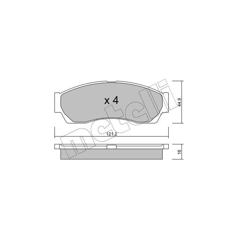 Pastiglie freno asse anteriore - METELLI