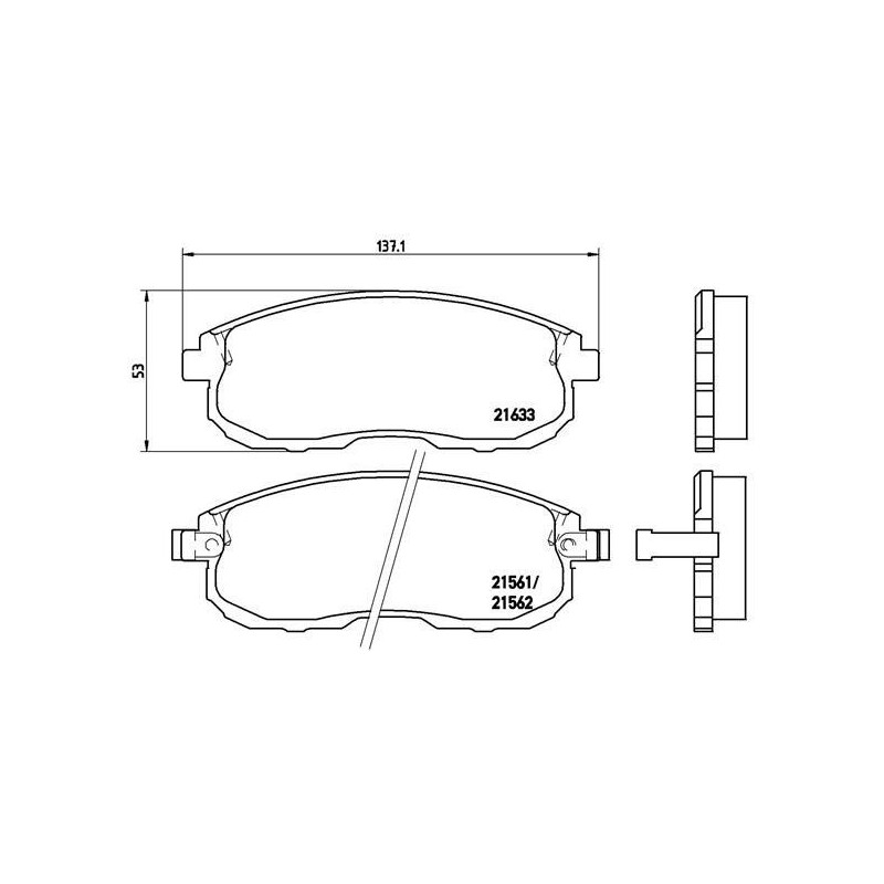 Pastiglie freno asse anteriore - BREMBO