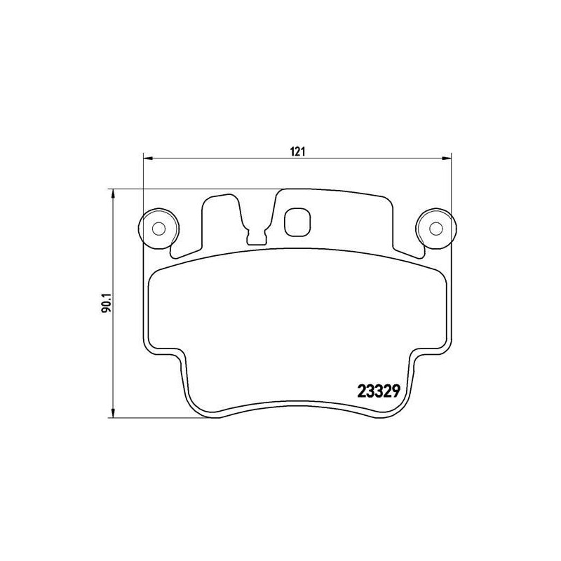 Pastiglie freno asse posteriore - BREMBO