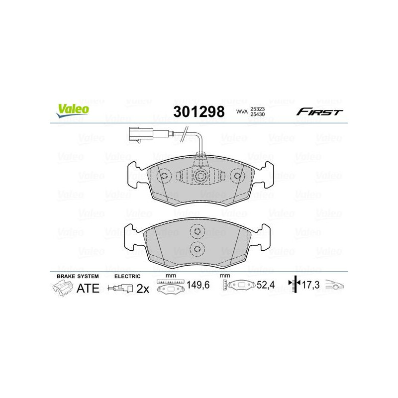 Pastiglie freno asse anteriore - VALEO