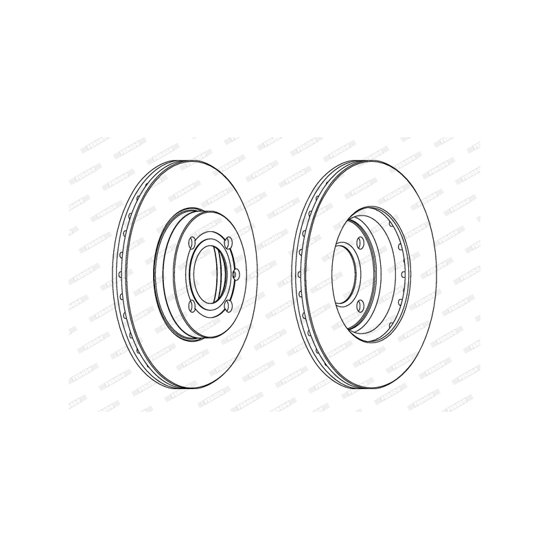 Disco freno asse anteriore - FERODO